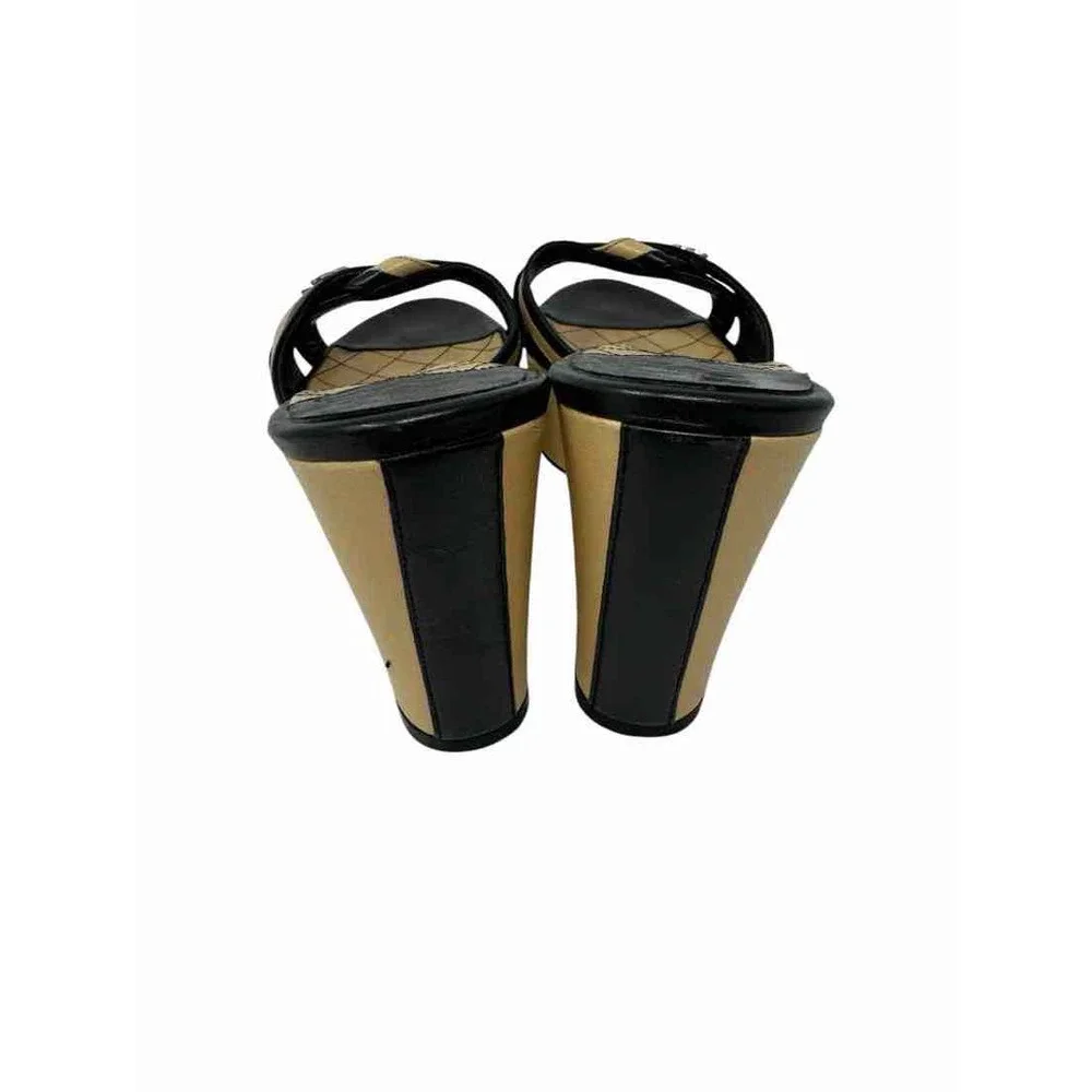 Shoe Size 37.5 Chanel Tan Leather Leather Luxury - Sandals